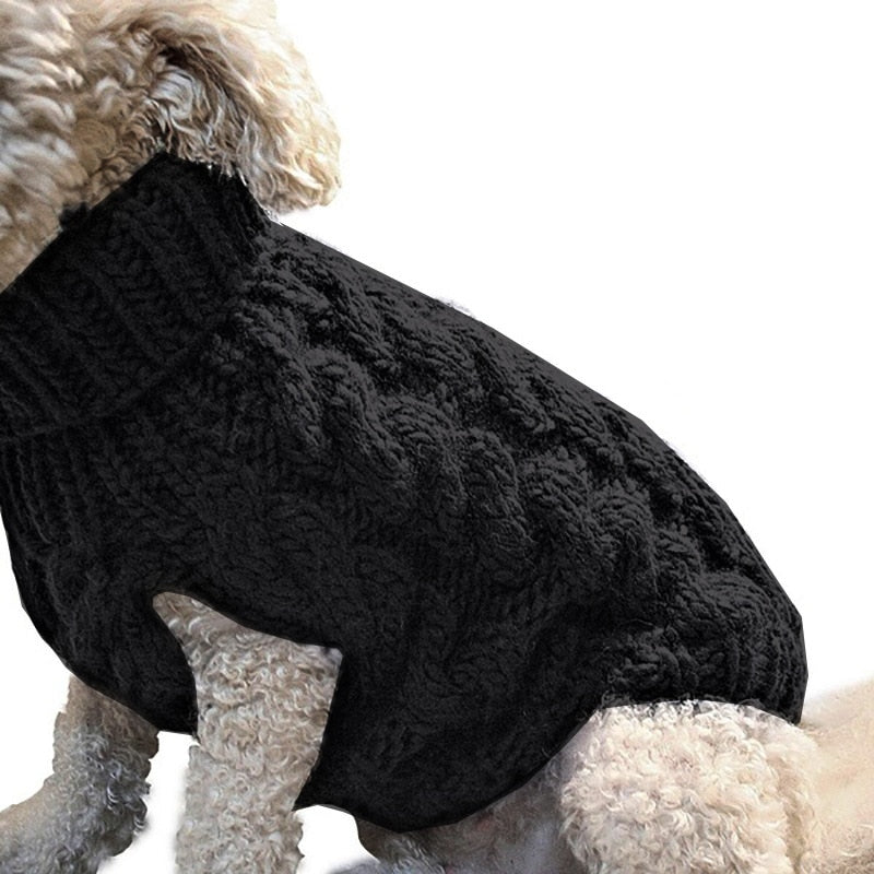 Soft Winter Cable Knit Pet Dog Sweater
