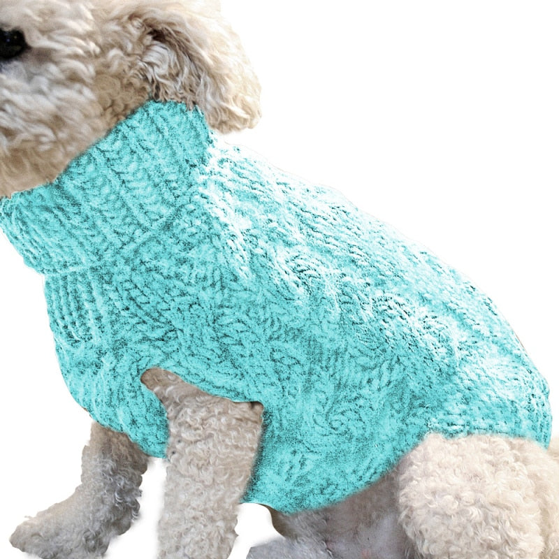Soft Winter Cable Knit Pet Dog Sweater